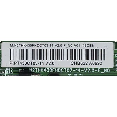 T-CON PARA TV HKPRO / NÚMERO DE PARTE N2THK430FHDCT03-14 / PT430CT03-14-C-V1.0 / N2THK430FHDCT03-14-V2.0-F_ND  / PT430CT03-14-C-V2.0 / MODELO HKP43SM9	 - Imagen 2